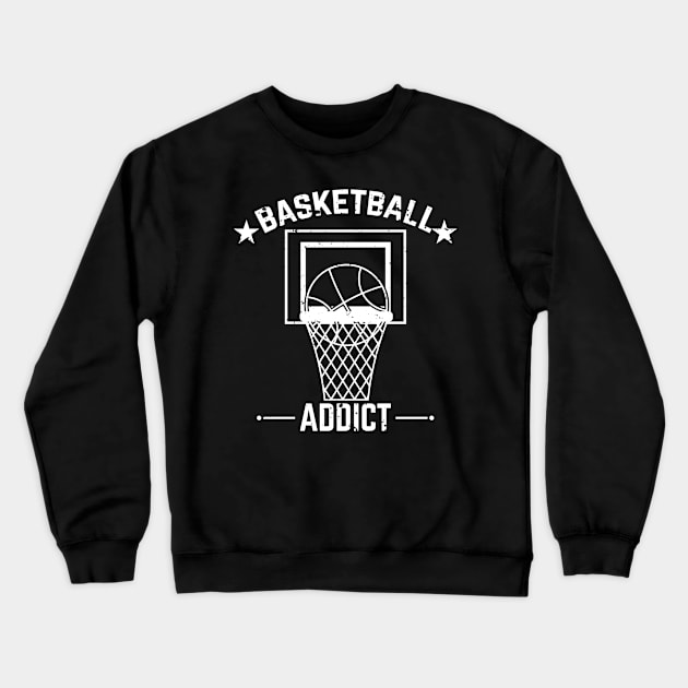 Basketball Addict Crewneck Sweatshirt by NightField